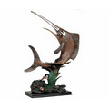 Large Swordfish - Copper with Verdigris 16.5" W x 24" H